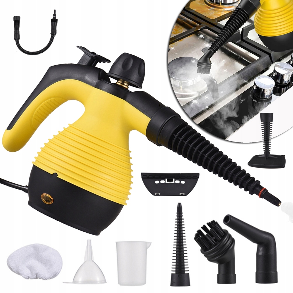 Mini Ręczna Myjka Parowa 1050W, Wielofunkcyjna Myjka Parowa Z Akcesoriów