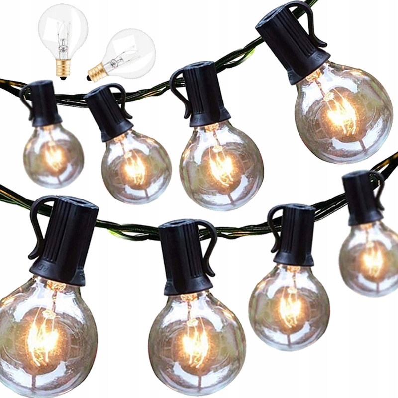 

Girlanda Duże Lampki Ogrodowe 7.6m 25x Zewnętrzne
