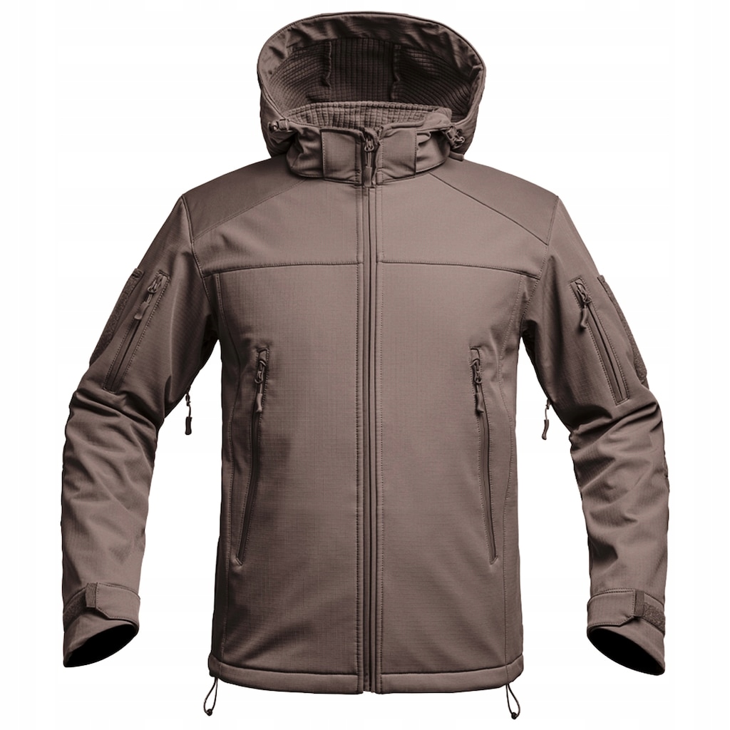 Bunda s kapucí A10 Equipment Softshell V2 Fighter Terra Brown XXL