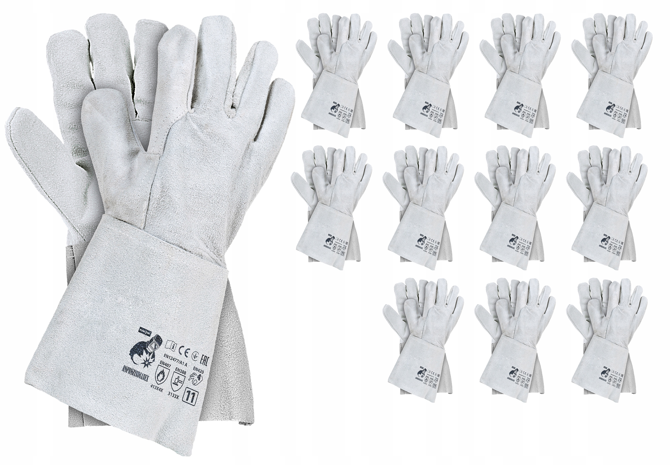 Pracovní Rukavice Svařovací kožené XXL 12 párů