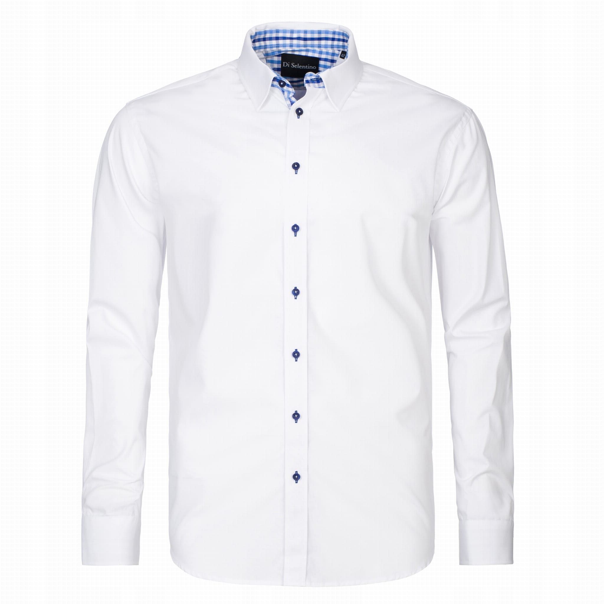 Pánská Košile DI Selentino Toronto Bílá Classic Fit Shirt: 48