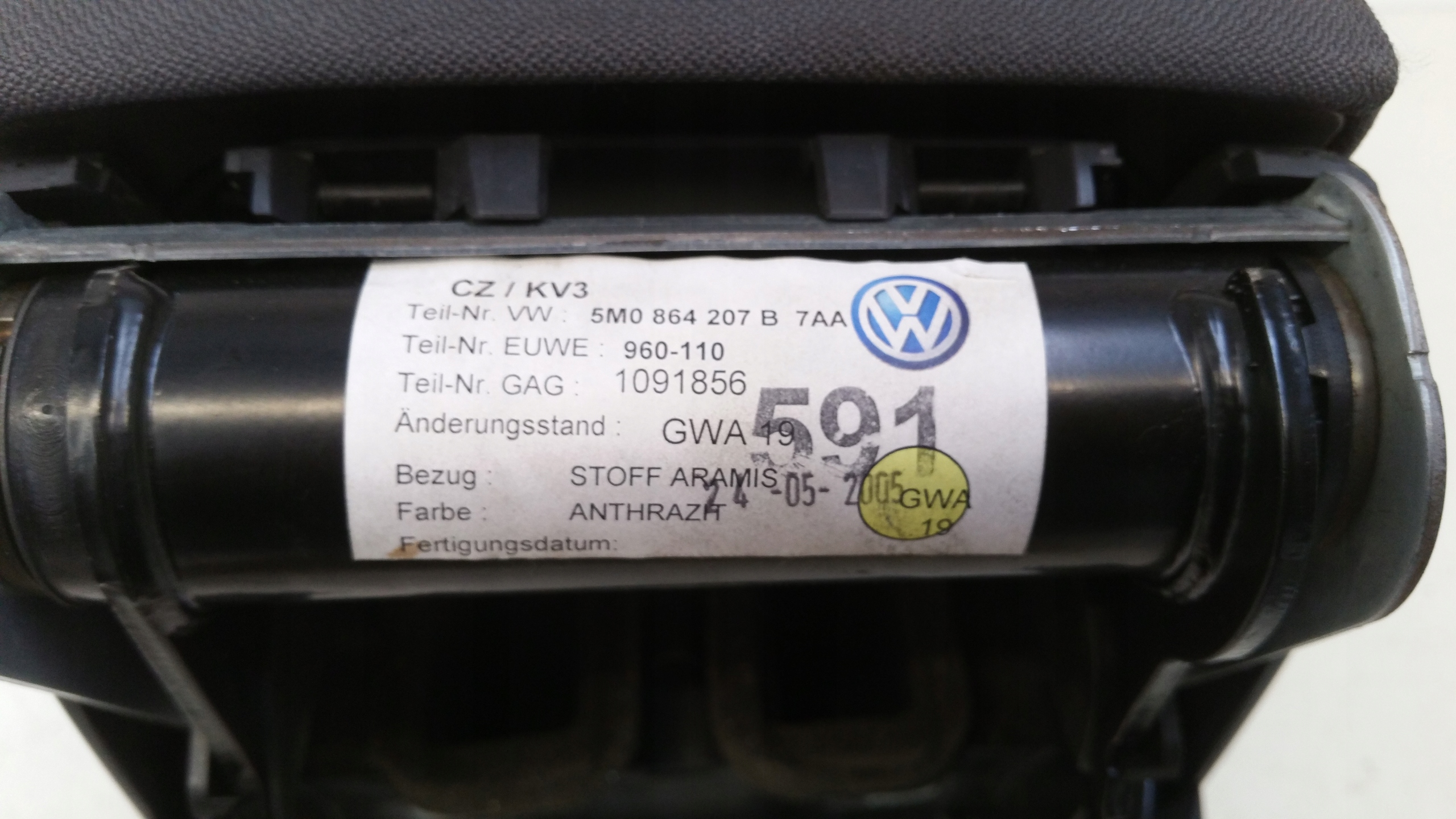 Armlehne Golf 5 V + plus