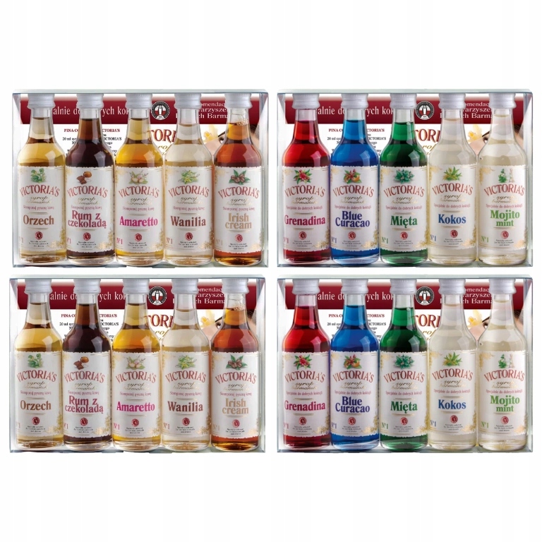 Levně Victoria's Sada barmanských sirupů pro nápoje a kávu 4x (5x50 ml)