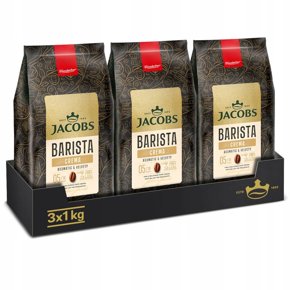 Kawa ziarnista Jacobs Barista Crema 3x 1kg