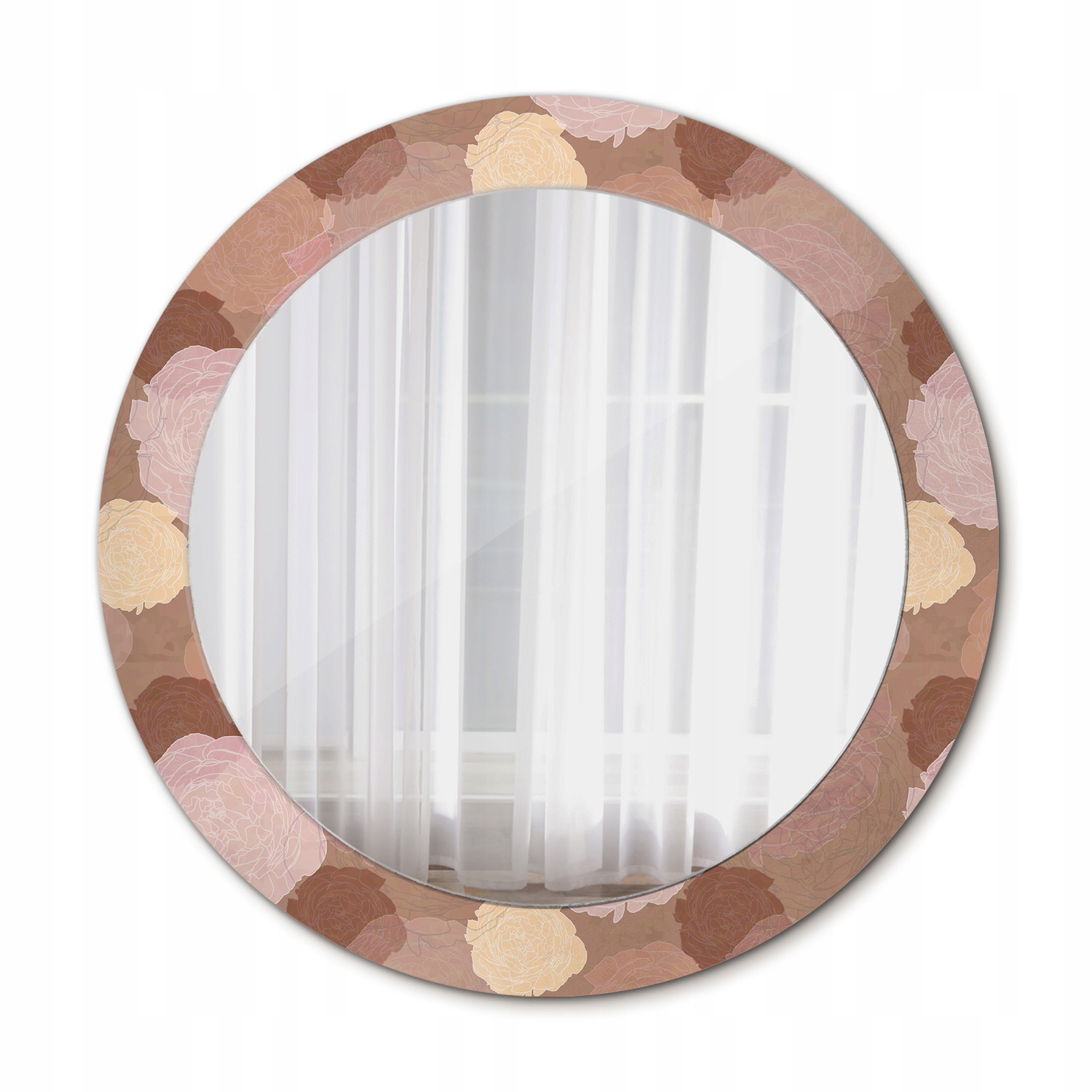 Zrkadlo do kúpeľne Glamour Ruže kompozícia 70 cm