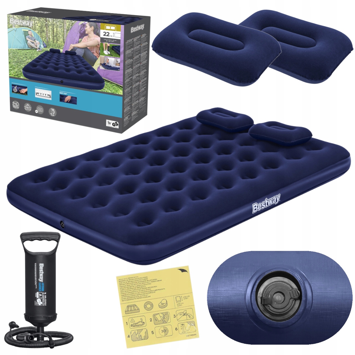Matrace Dvoulůžko s pumpičkou 203x152x22 Bestway Model 2026