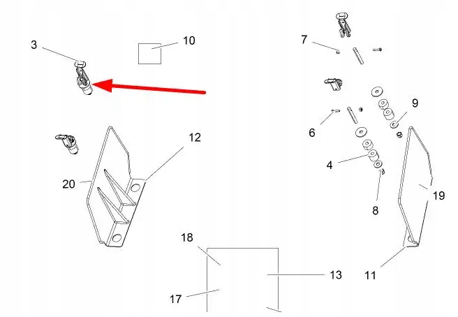 2876420 Lock&Ride Chwytak gumowy do akcesorii Producent Polaris