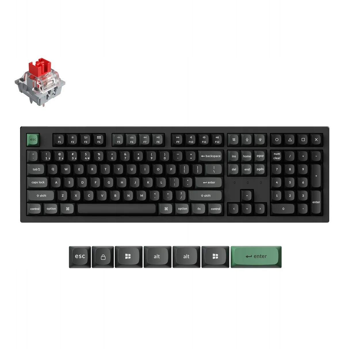 Bezdrátová mechanická klávesnice Keychron K10 Ultra 8K, K10U-H1