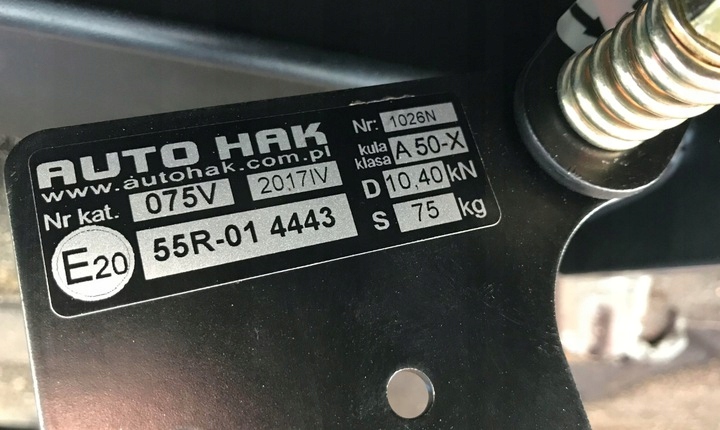 HAK HOLOWNICZY + 7 PIN HYUNDAI ACCENT 2000-2005 Uciąg 1100 kg