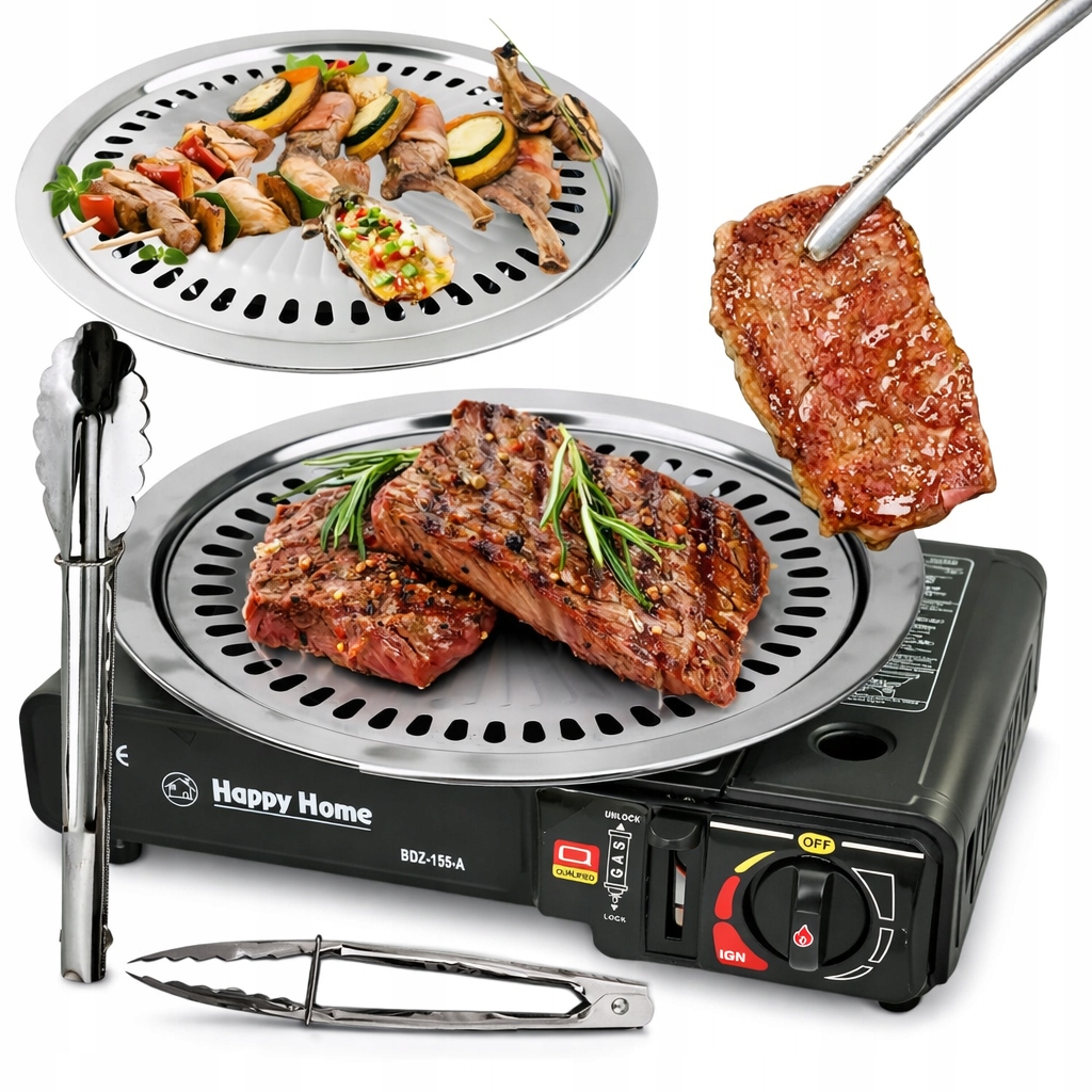 Nakładka grillowa do kuchenki turystycznej Grill 30 cm Stal Nierdzewna
