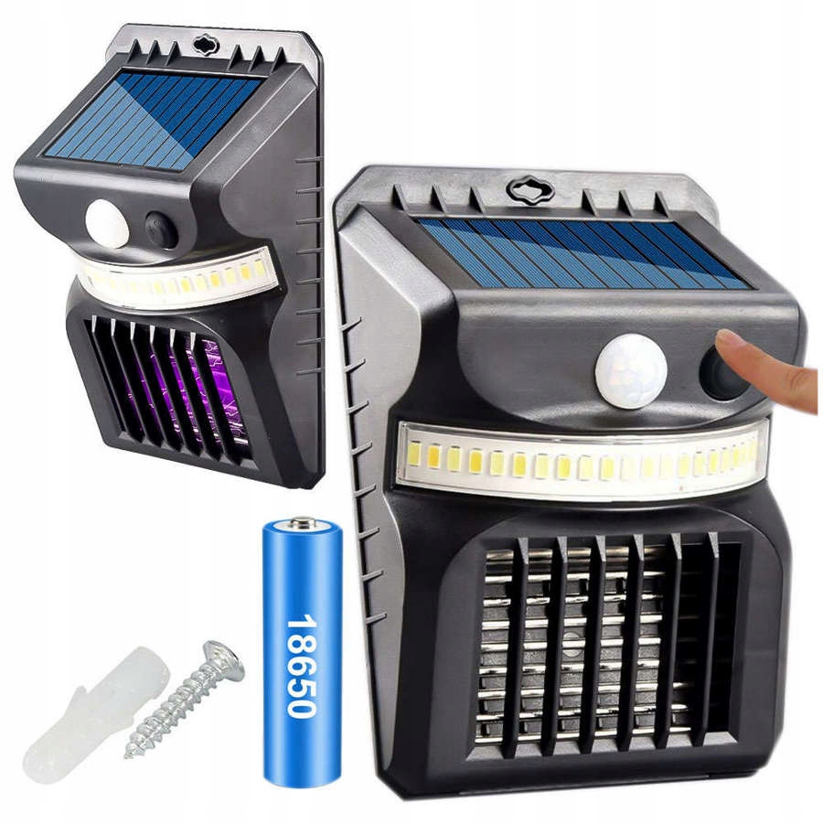 

Lampa Solarna Led Owadobójcza Elewacyjna Czujnik