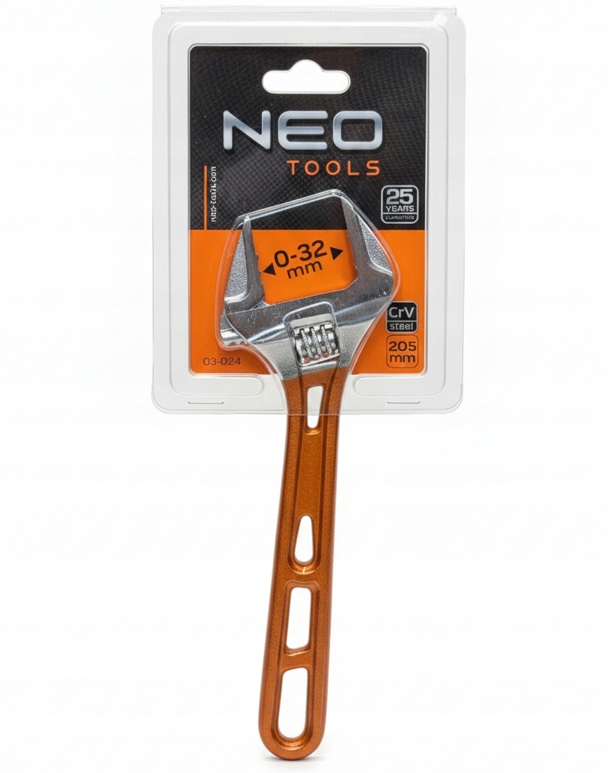 Stavitelný klíč 205 mm, rozsah 0-32 mm 03-024 Neo