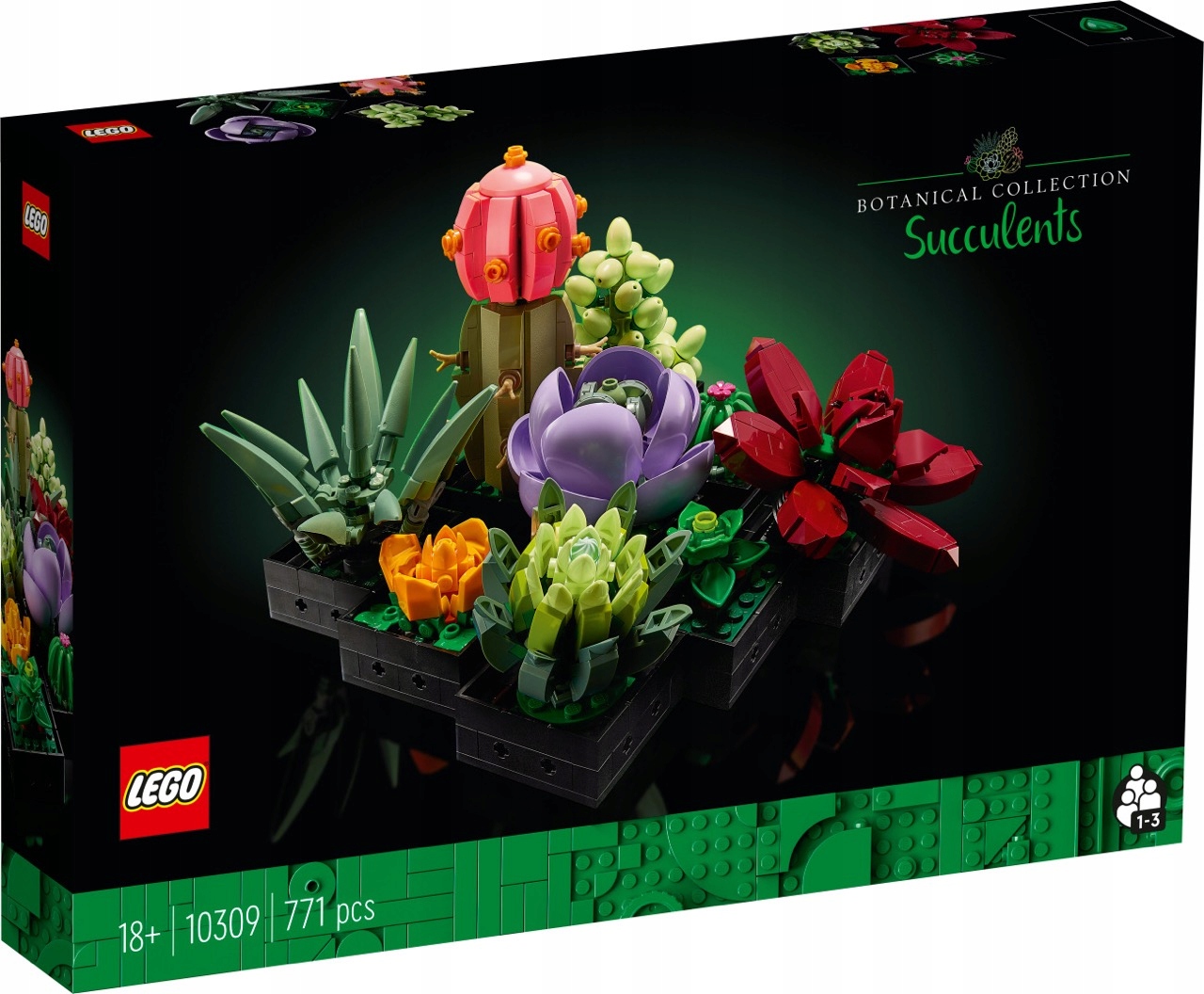 Lego Creator Expert Sukulenty Kvety Dekorácia