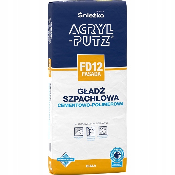 Acryl Putz FD12 Fasada 20KG Masa Szpachlowa