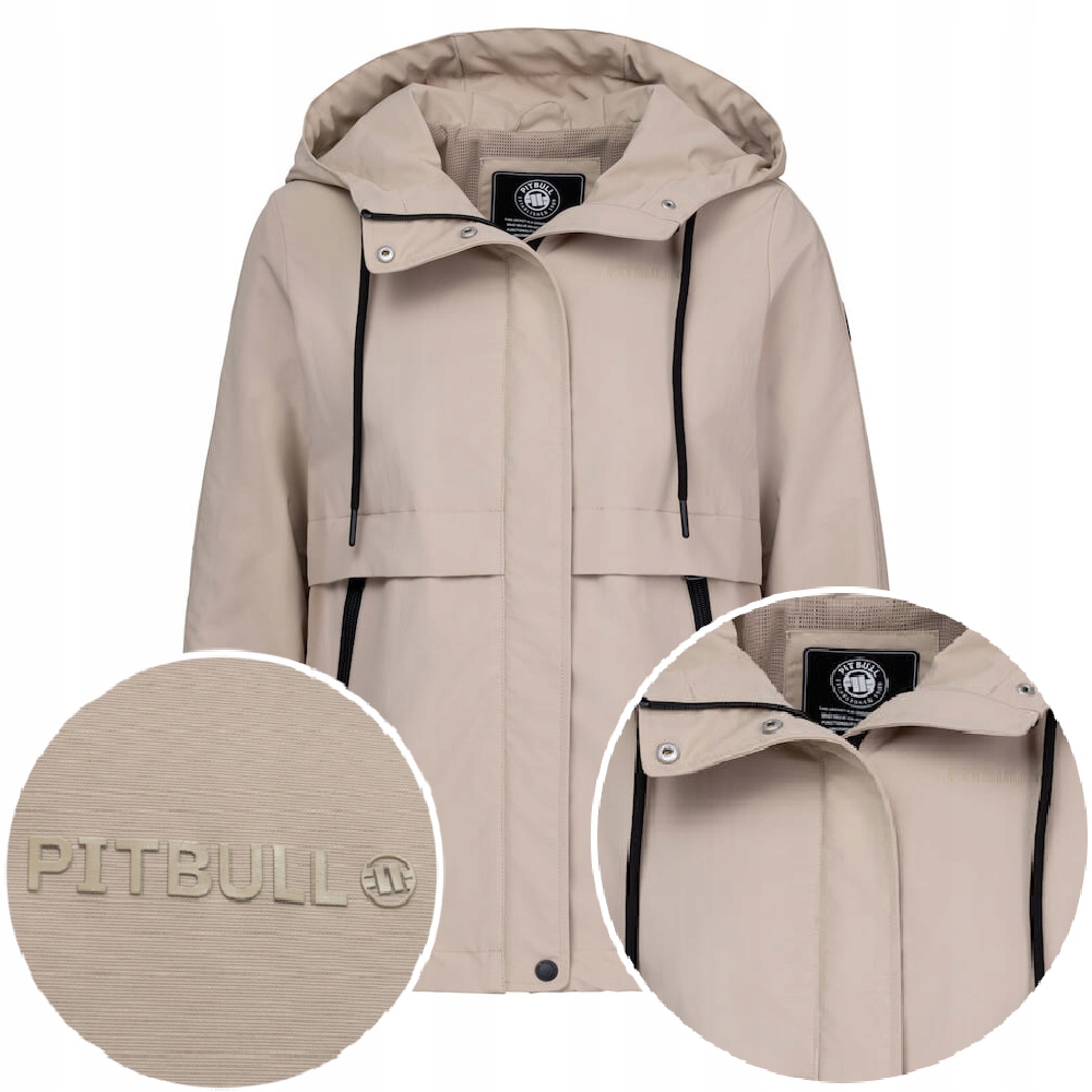 Dámský kabát s kapucí Pitbull Tenká bunda Pit Bull Avalon Wmn_m