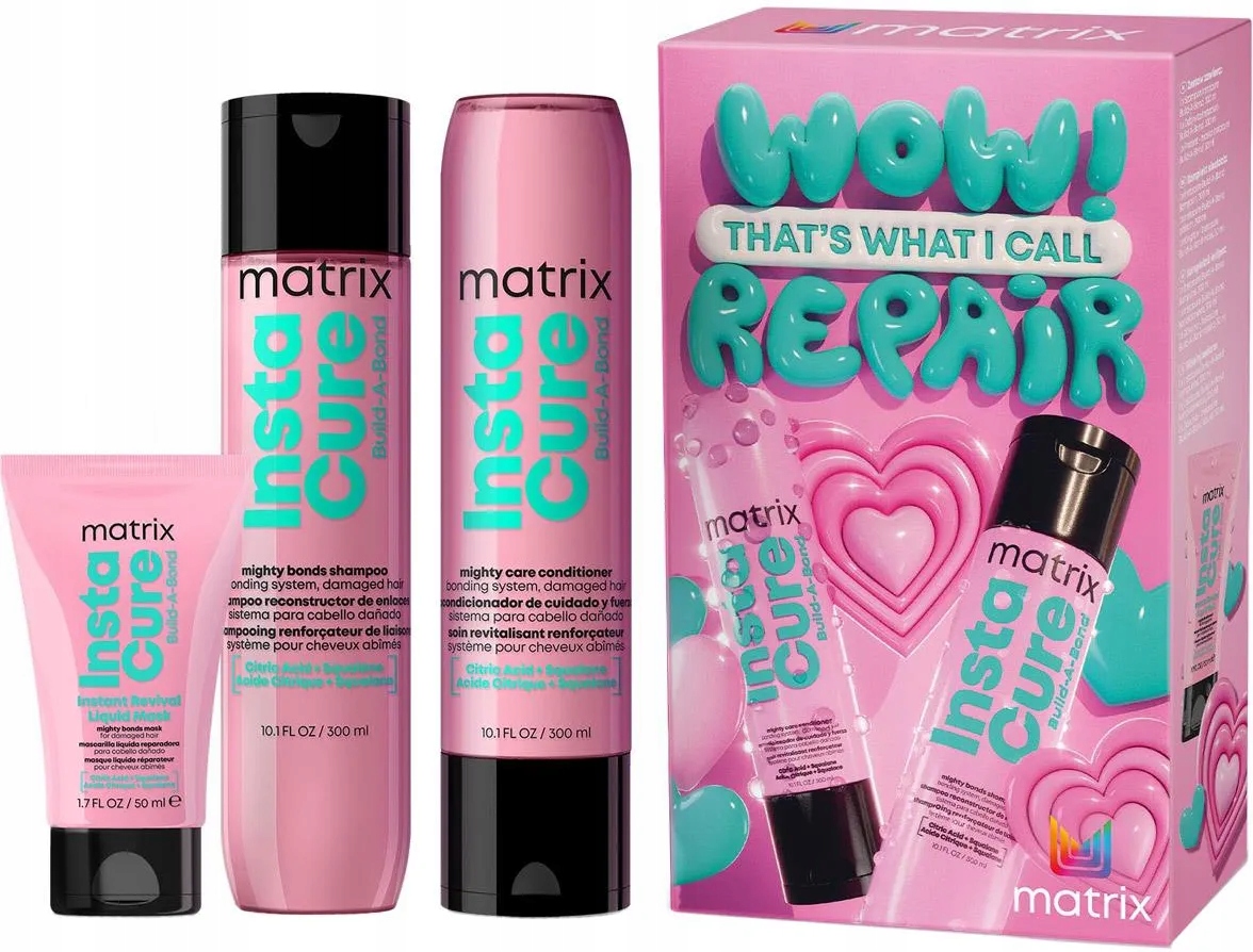 Matrix Instacure Build-a-Bond zestaw do włosów zniszczonych maska 50ml