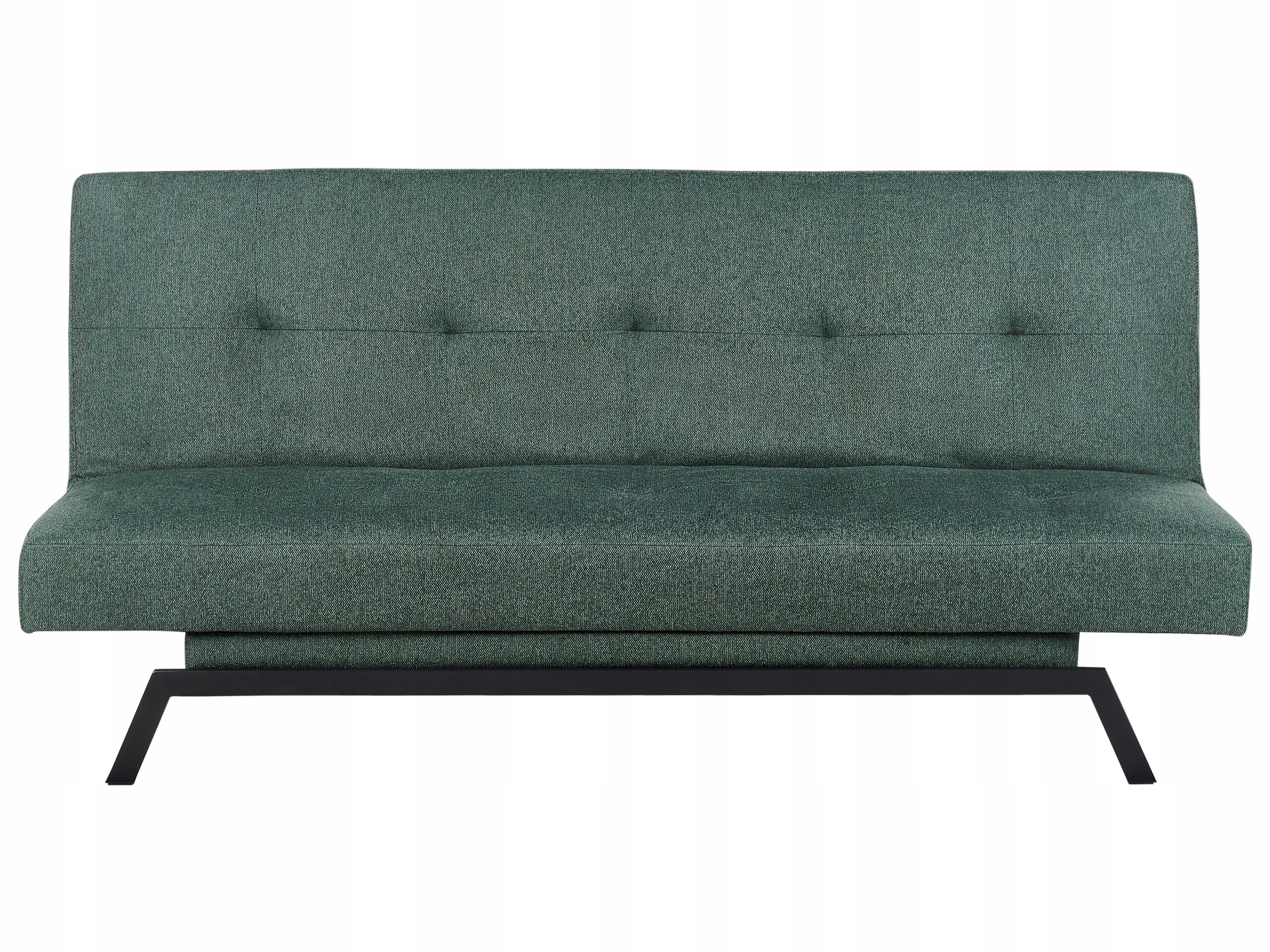 Sofa rozkładana funkcja spania zielona