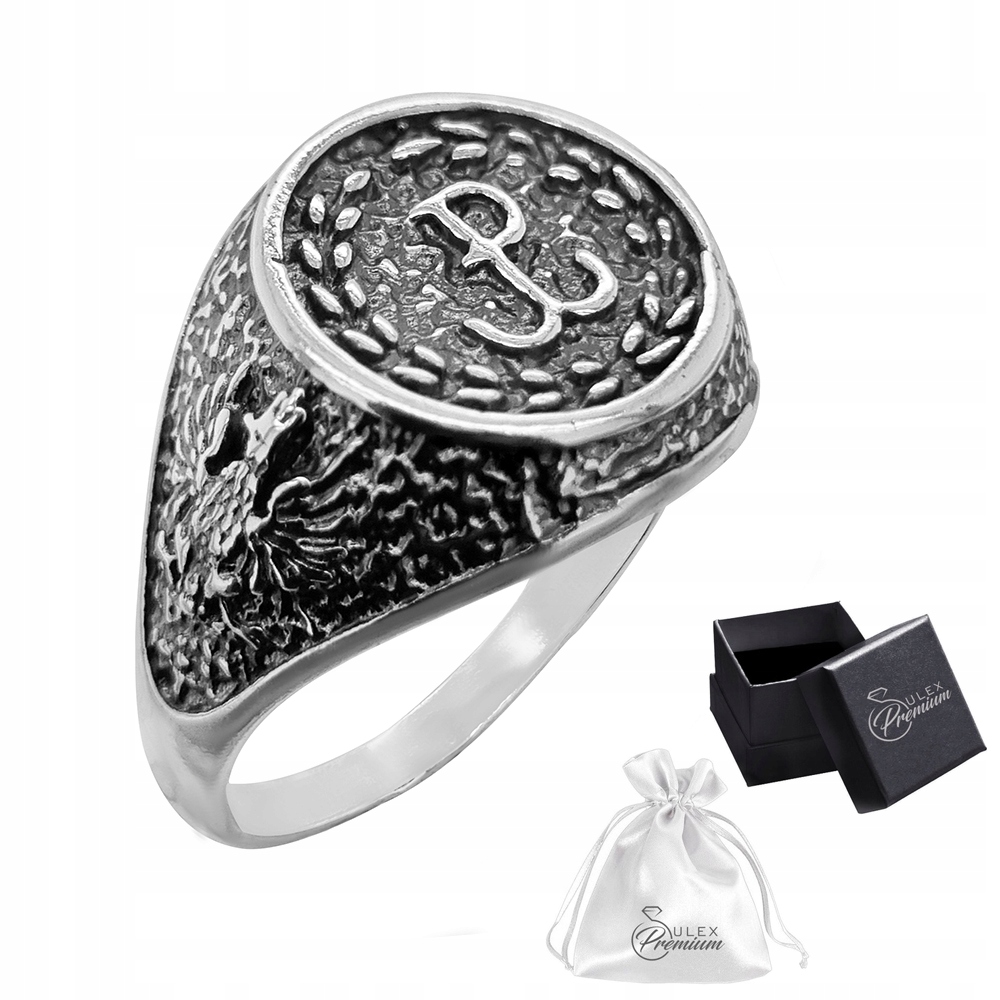 Pánský stříbrný signet ryzosti 925 Polsko bojující jako Dárek pro něj| vel.20