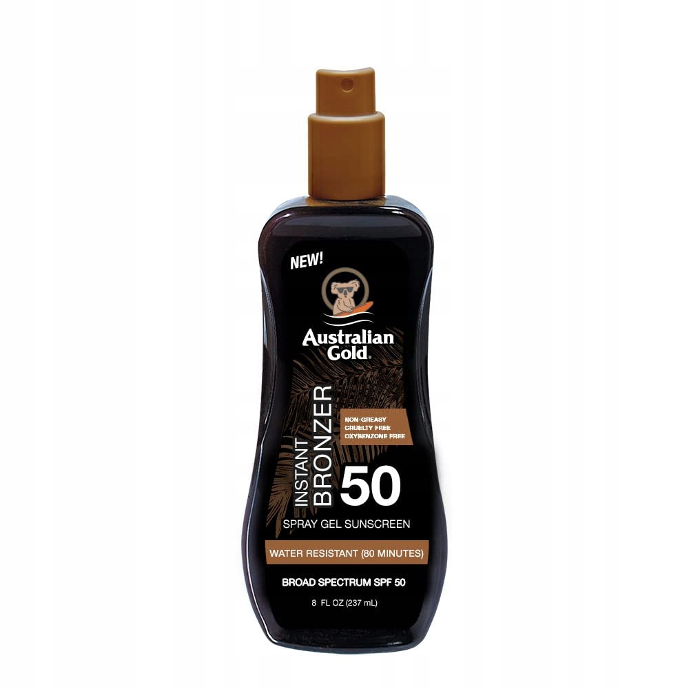 Australian Gold Bronzer Spray Gel SPF50, Gel ve spreji Bronzující 237 ml