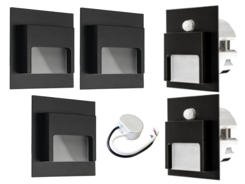 Sada schodišťových svítidel Halogen Led 5x senzory
