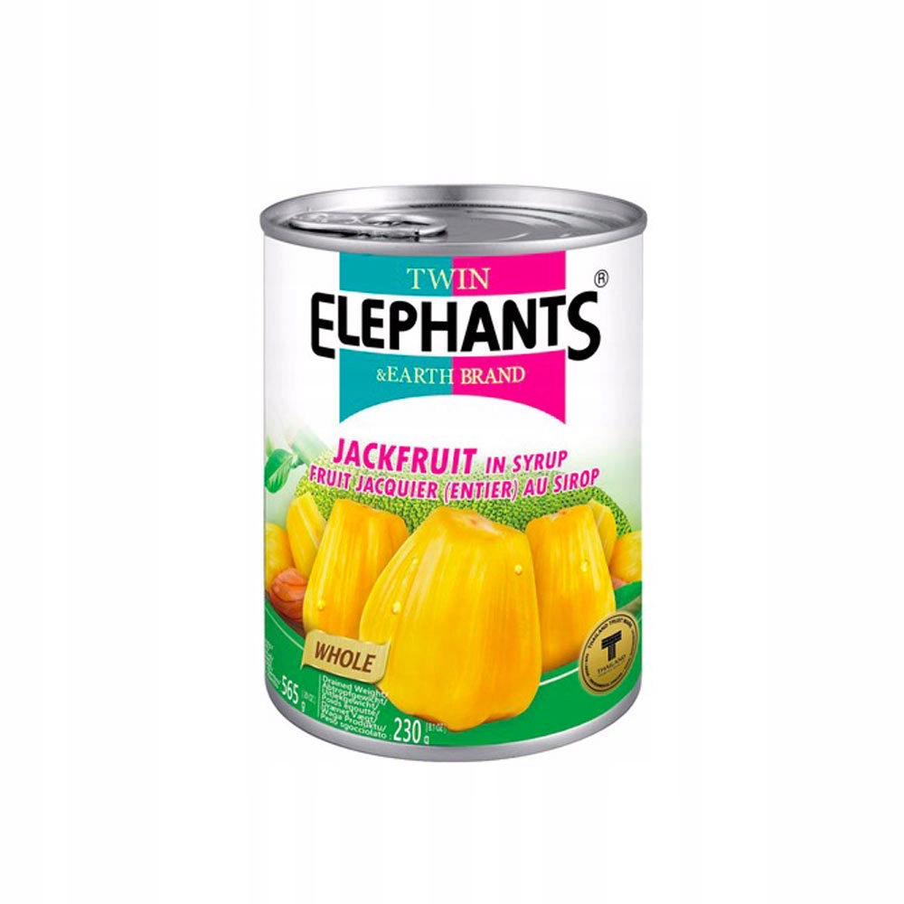Twin Elephants & Earth Brand Žlutý jackfruit ve sladkém sirupu 565 g