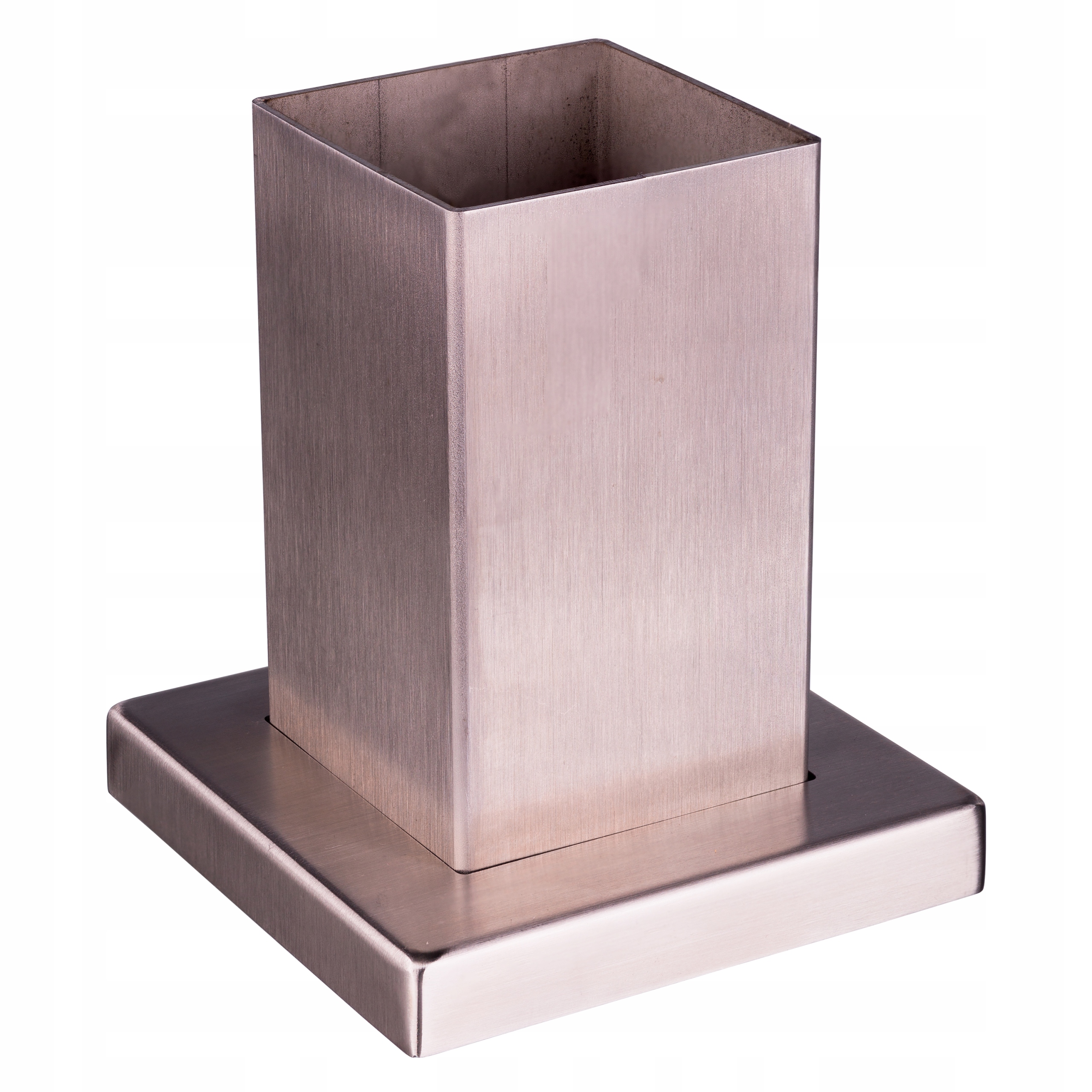 

Okucie Dolne Słupka Drewnianego Inox 80x80