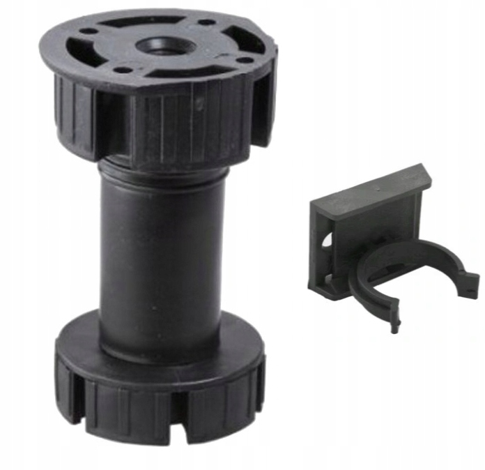 NOGA NÓŻKA MEBLOWA KUCHENNA H60 + KLIP DO COKOŁU