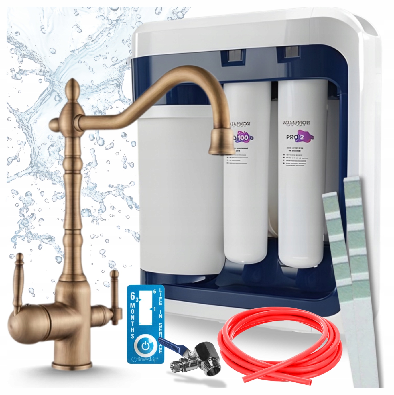 Trojcestná Batéria, Otočný Výtok A Podskrinkový Filter Aquaphor 202S Pro