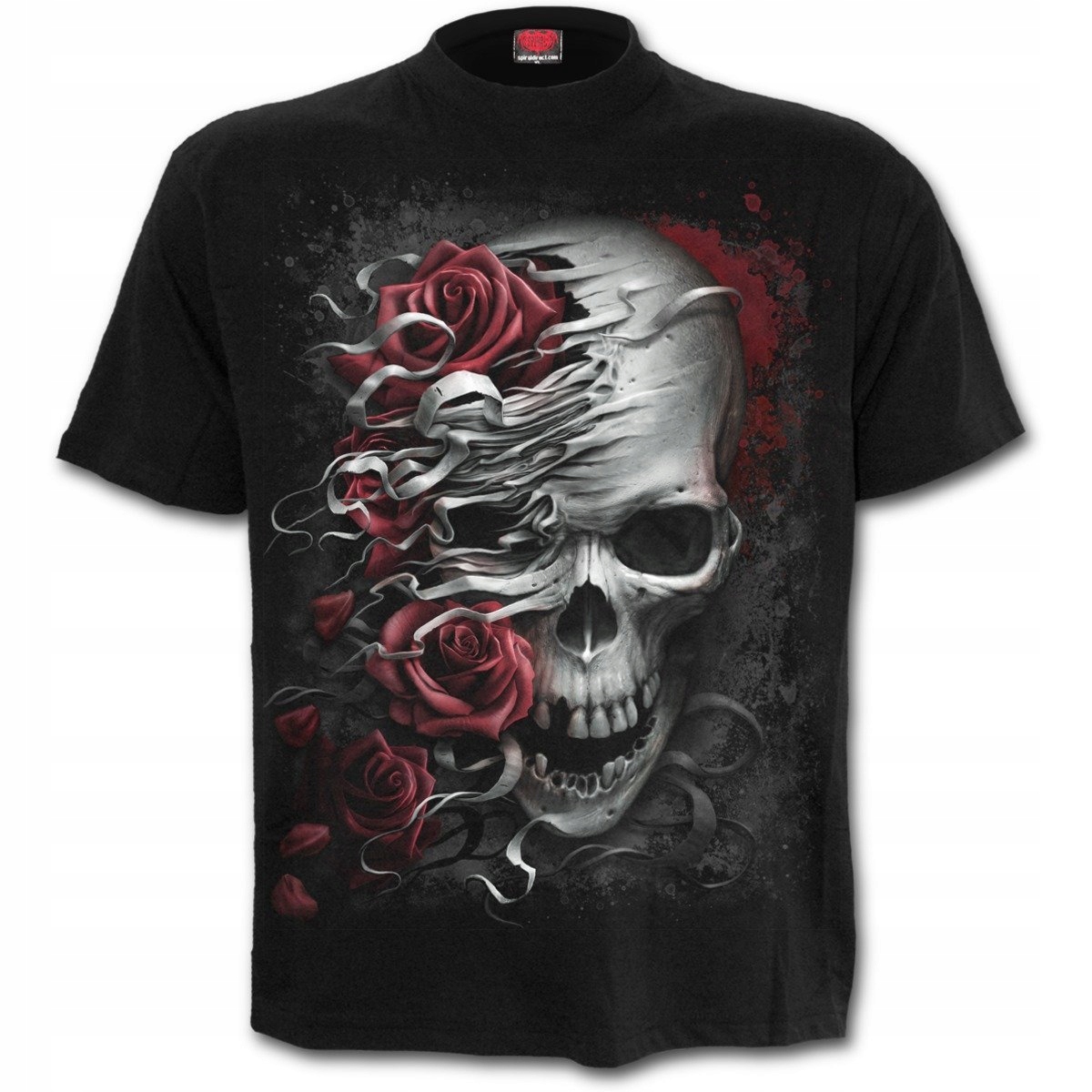 Skulls N' Roses Black Spirálová barva 2XL