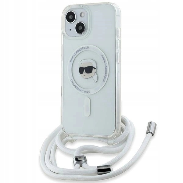 Etui Karl Lagerfeld Crossbody IML Karl Head MagSafe iPhone 15/14/13 przezr.
