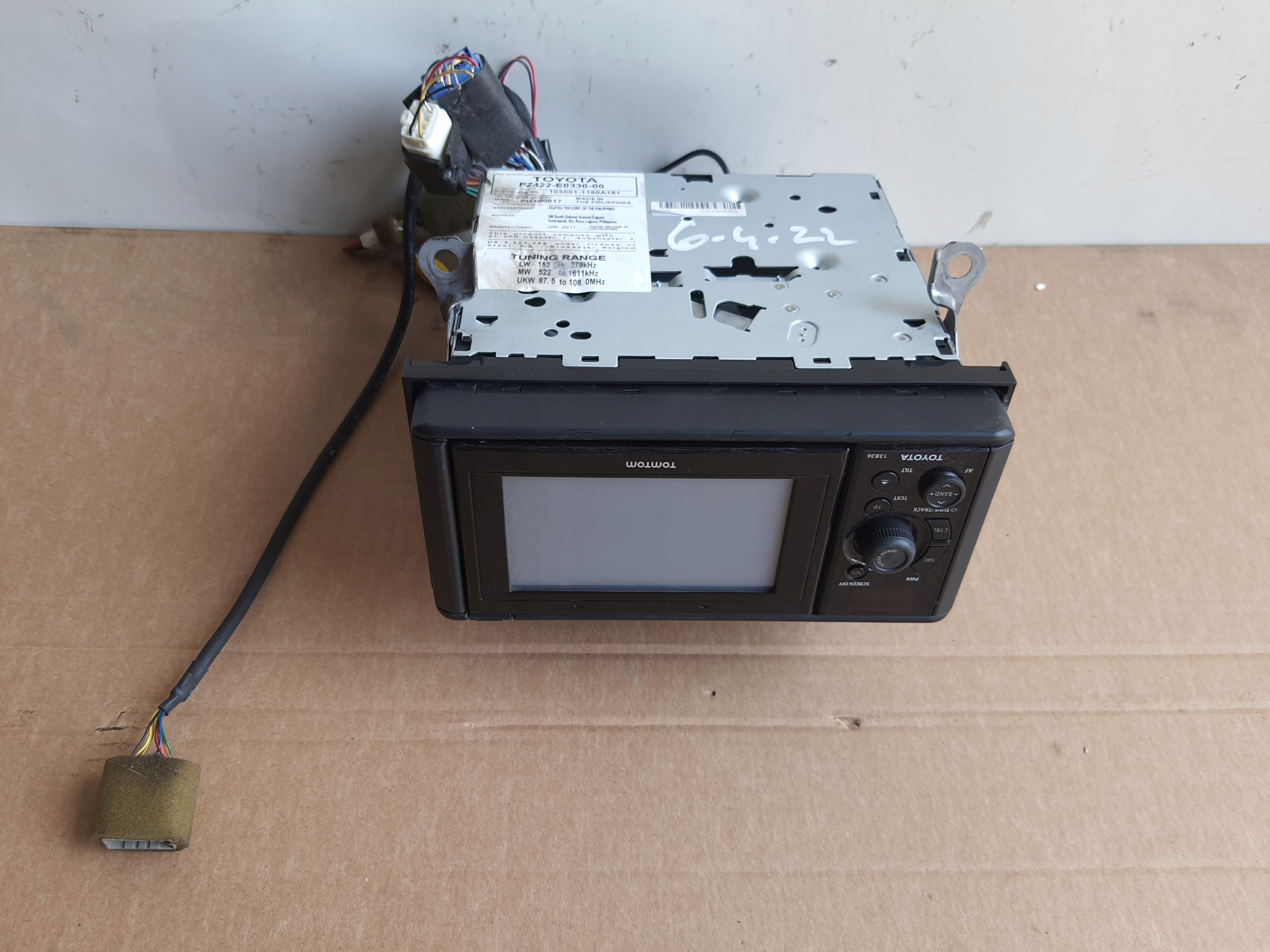 TOYOTA Yaris II радіо навігація PZ422-E0330-00