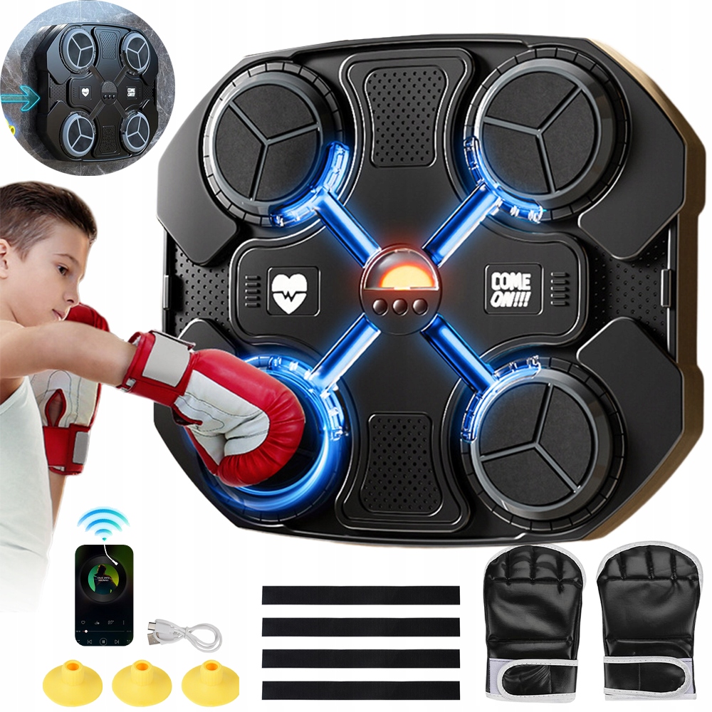 Elektroniczna Tarcza Bokserska Muzyczna Trenażer Maszyna Bokserska Usb Led