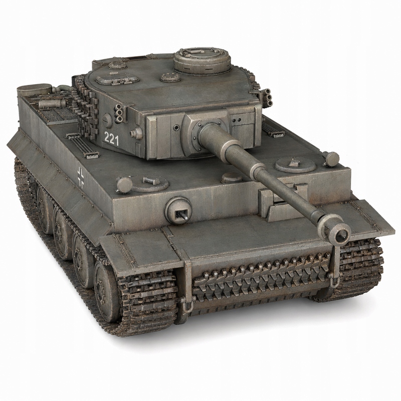 Figurka Tank Panzer VI Tiger I Německo II Wś detaily věže 1:56(28mm)