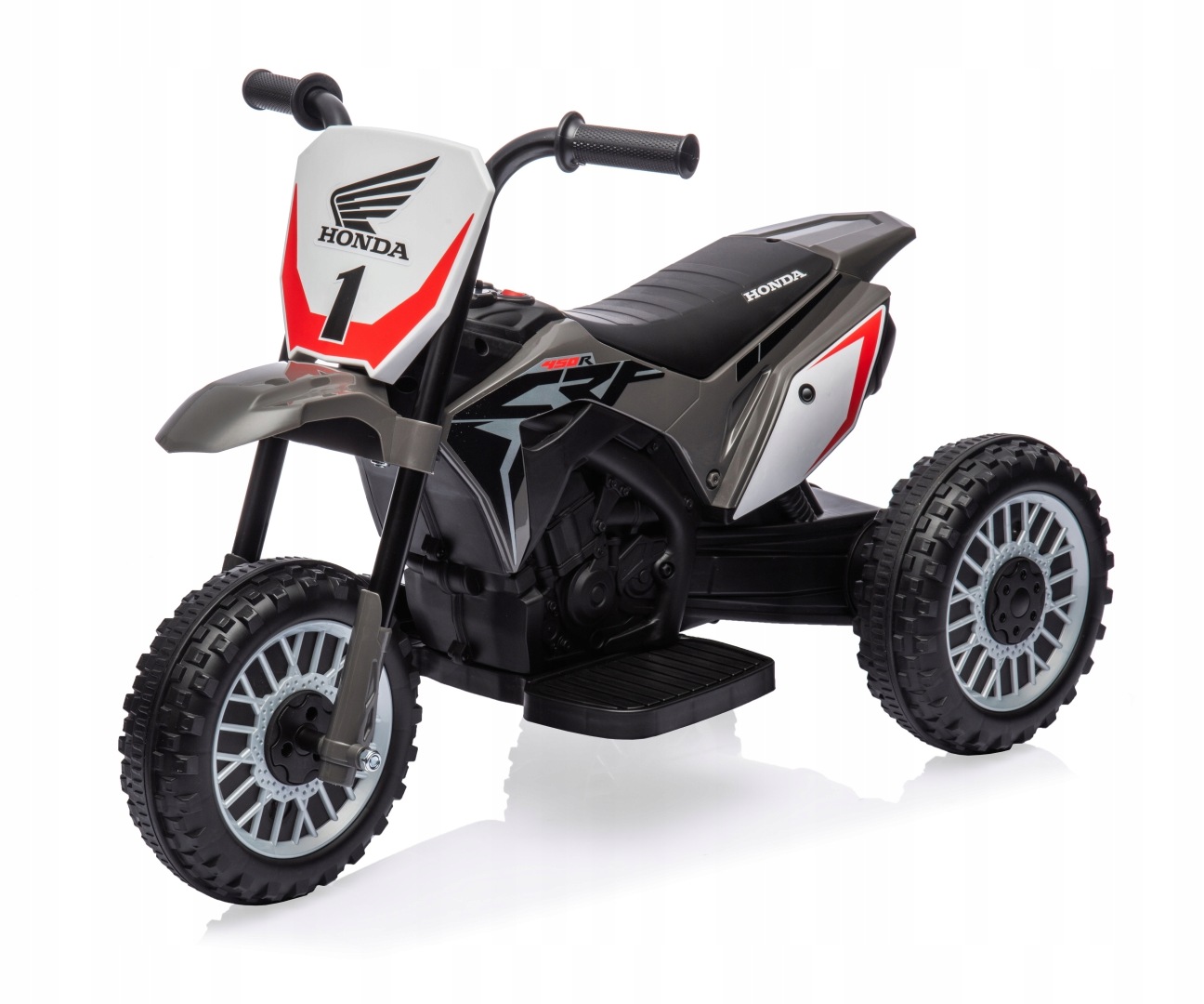 Motocykl na Akumulator Honda Crf 450R Szary Motor dla Dzieci Trójkołowiec