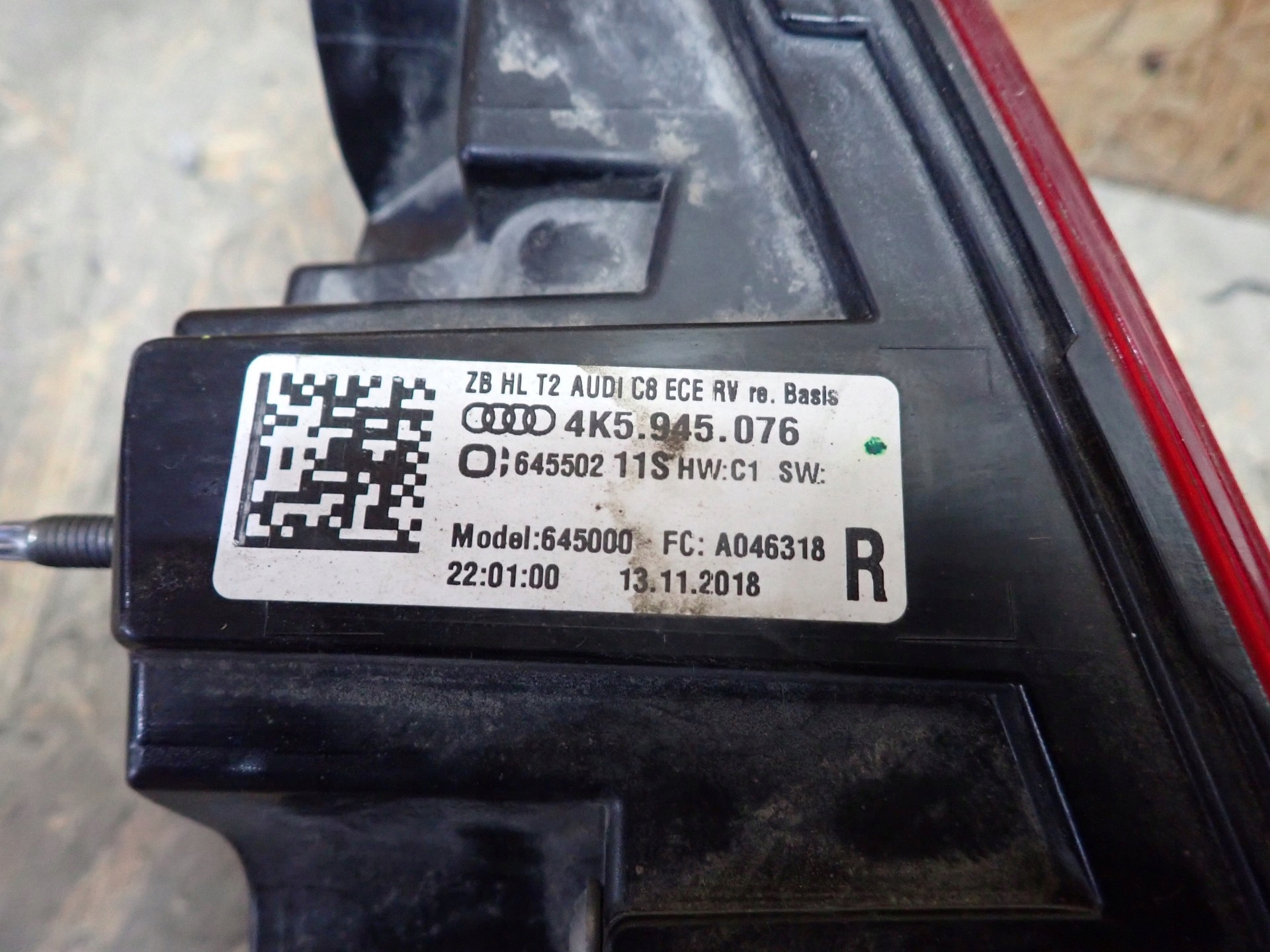 light right rear right rear part AUDI A6 C8 4K sedan 2018- 4K5945076