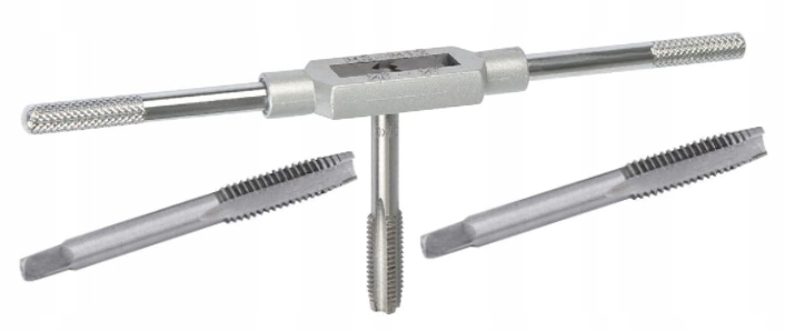 

Zestaw Gwintowników M3X0.50mm Pokrętło Uchwyt