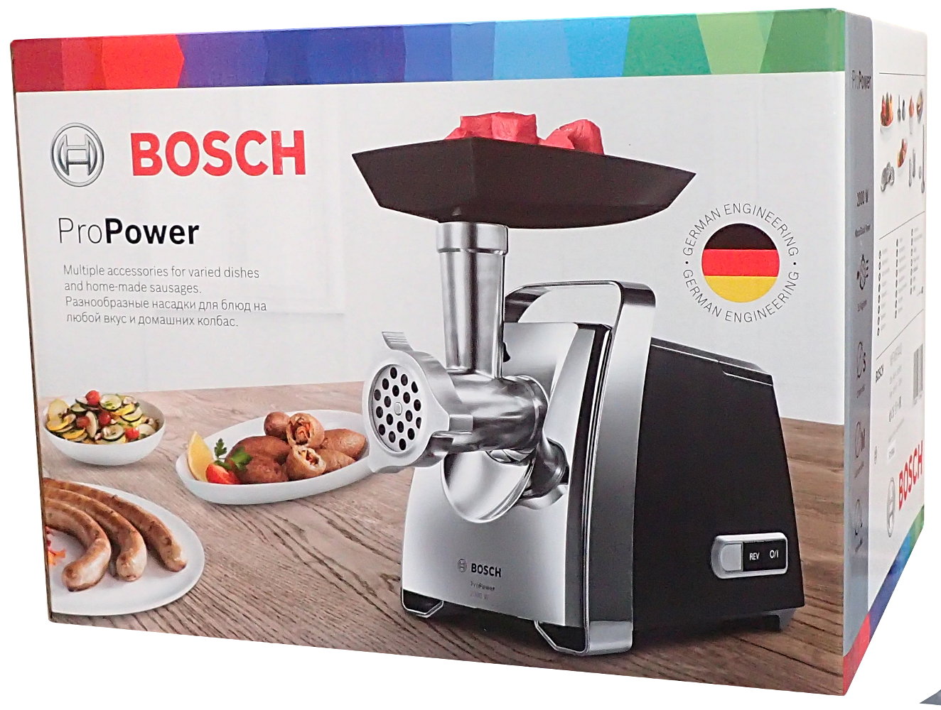 Bosch MFW67440 – Mlýnek na maso – 10 funkcí