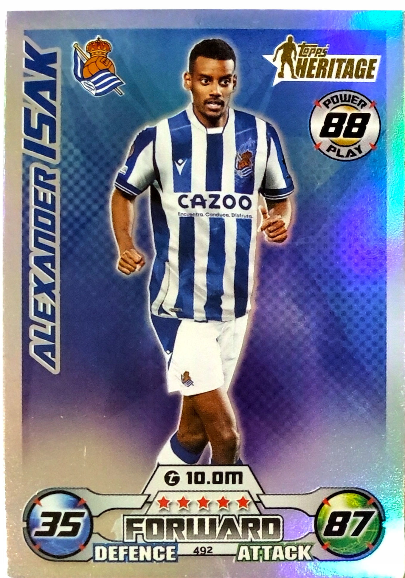 Topps Match Attax 2022-2023 Topps Heritage 492 Alexander Isak Real Sociedad
