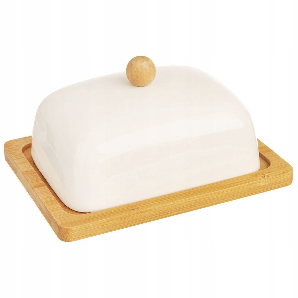 Porcelánová máslenka bílá Whiteline