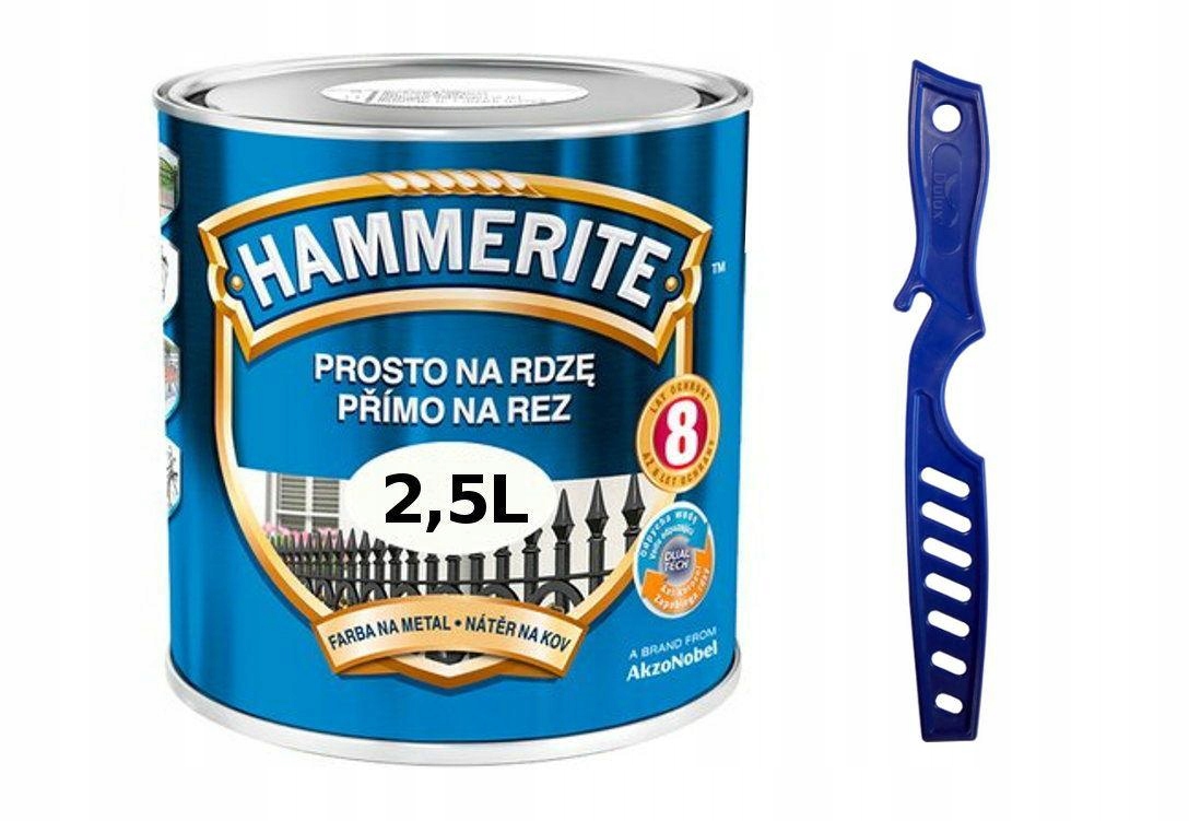 

Hammerite Farba na rdzę Hamerite 2,5L + Mieszadło