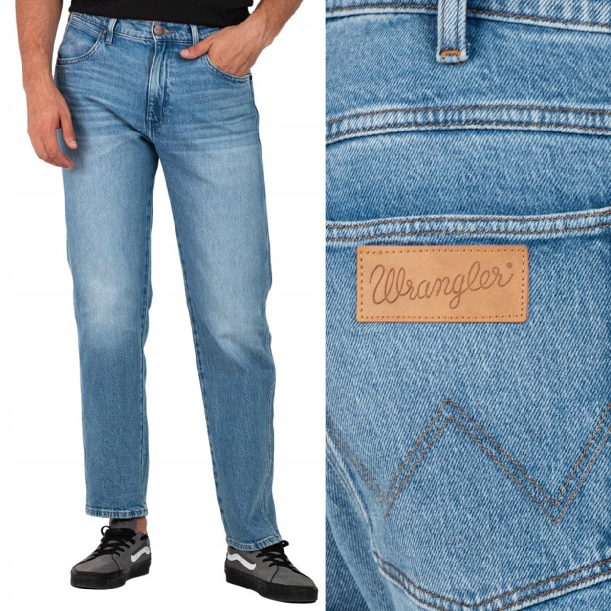 Wrangler Frontier Fly Away Džins volné jednoduché džínové kalhoty W32 L32