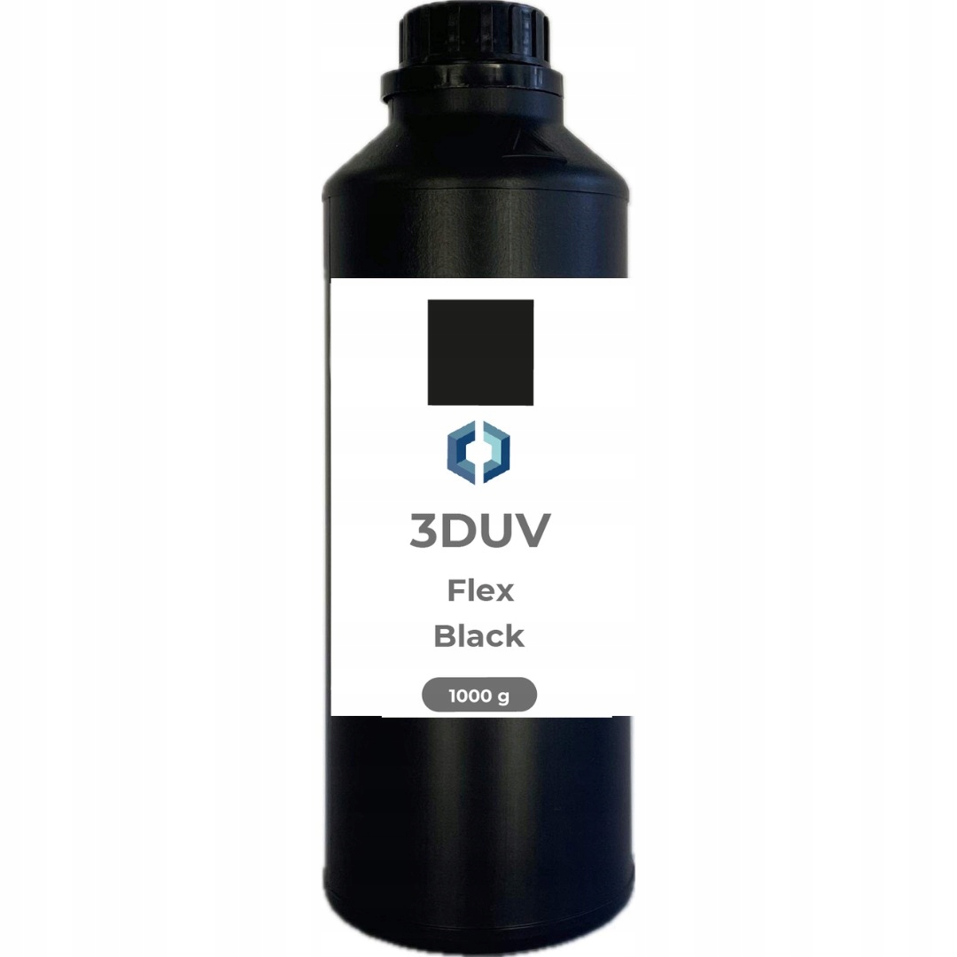 Żywica Uv 3DUV Flex Black Czarny 0,5kg 0,5l do drukarki 3D