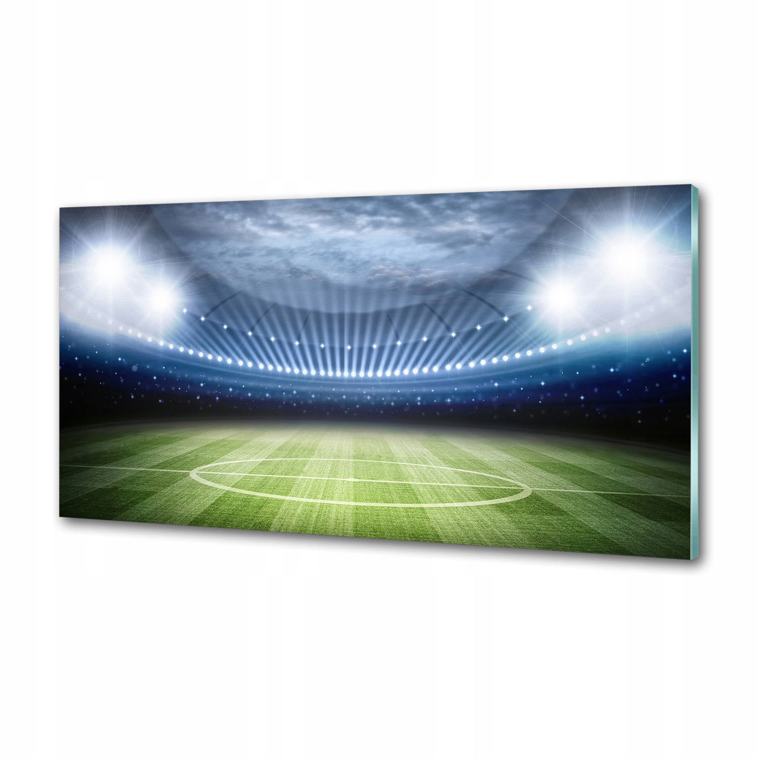 Sklenený panel do kuchyne Štadión 100x50 cm Lepidlo