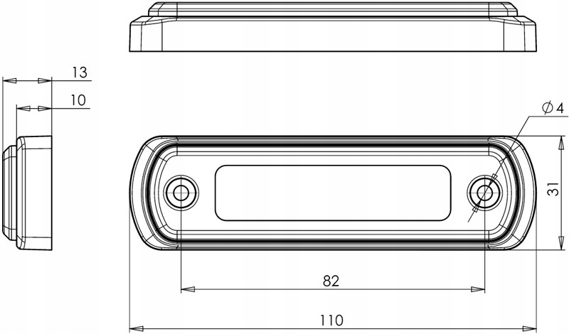 LAMPA OBRYSOWA LED LAMPKA OBRYSÓWKA LAWETA TIR WAŚ Producent części WAŚ