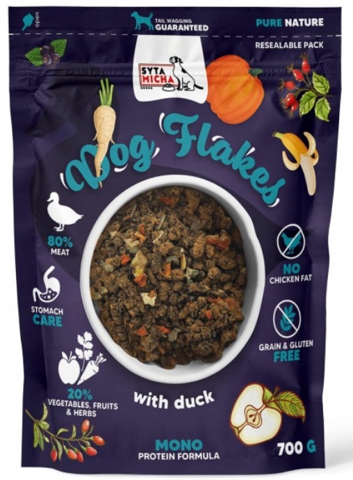 Syta Micha Krmivo Dog flakes Kachna 700 g