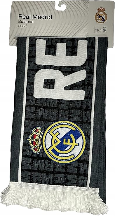 Oficjalnie licencjonowany szalik kibica fana Real Madryt 140 x 20 Hologram