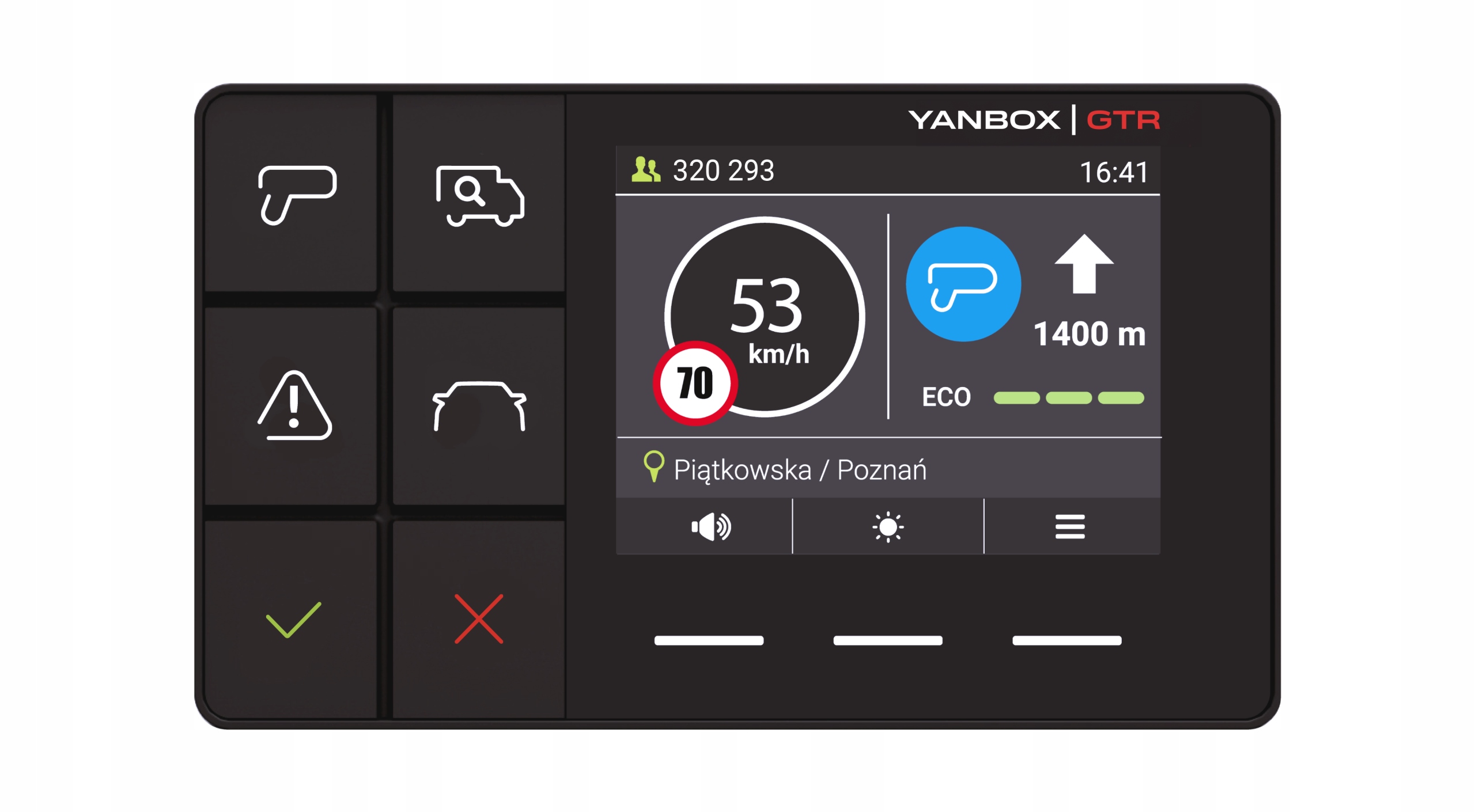Помощник водителя Yanosik GTR