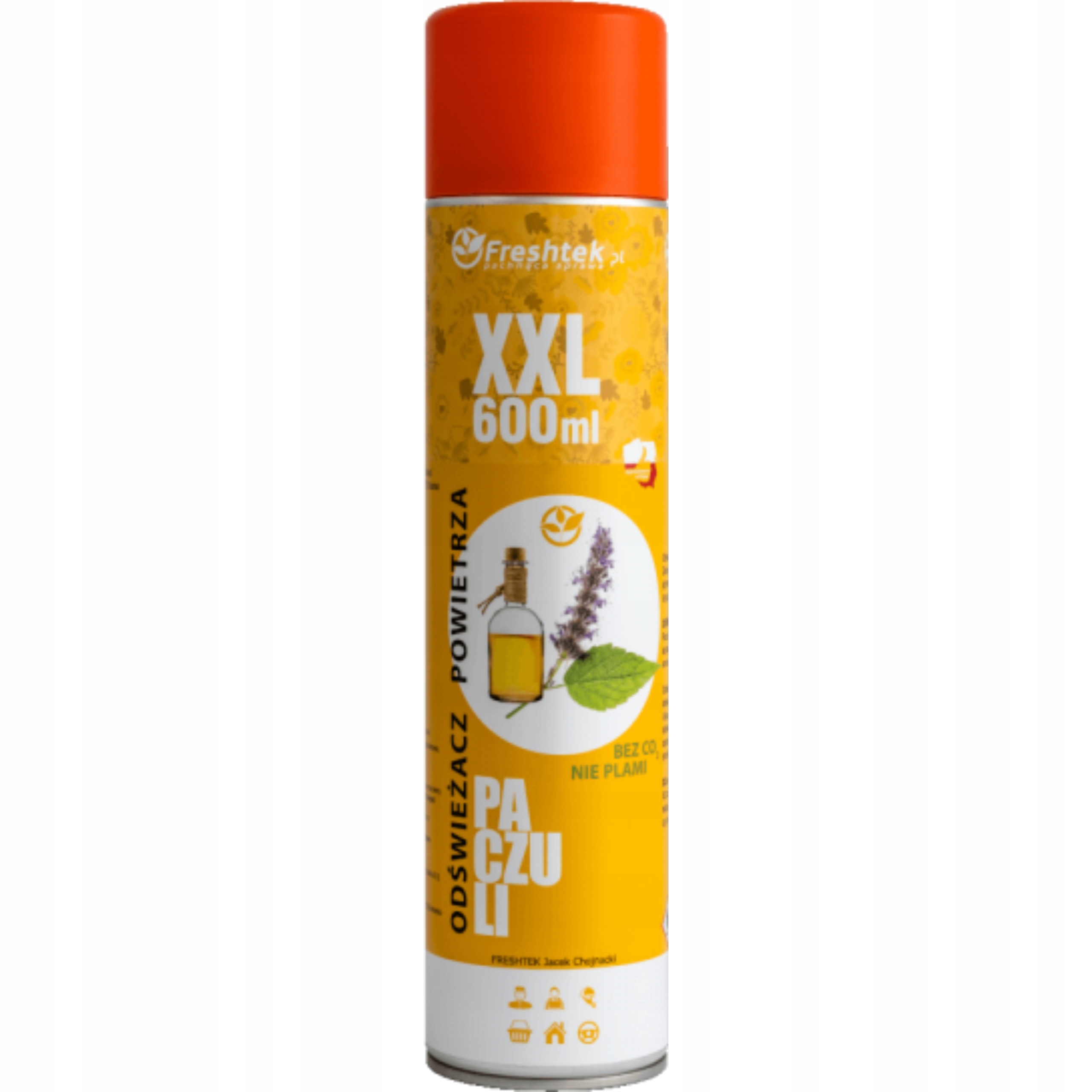 

Odświeżacz powietrza Freshtek XXL Paczuli 600 ml