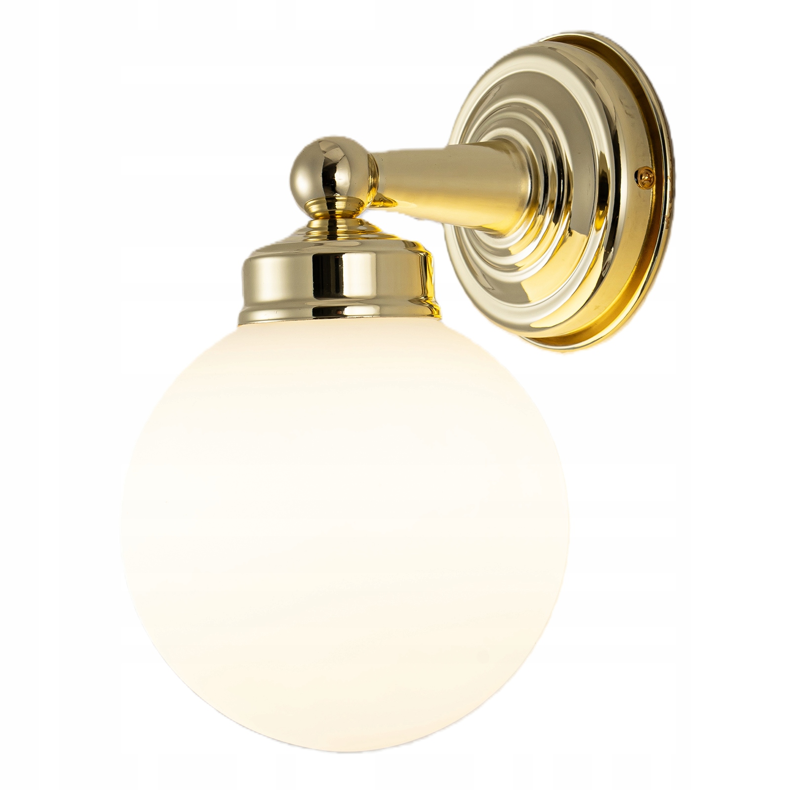 Kinkiet Lampa Ścienna łazienkowy Złota Nowoczesny Milo Szkło IP44 E27