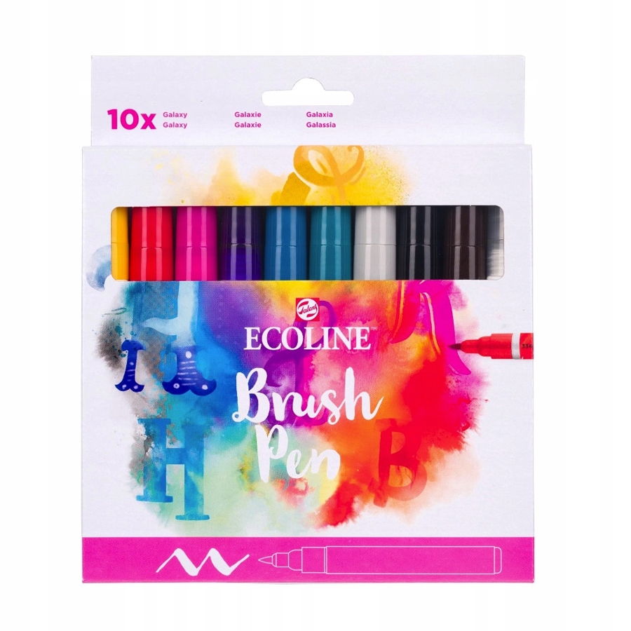 Ecoline Galaxy Brush Pen sada 10 barev